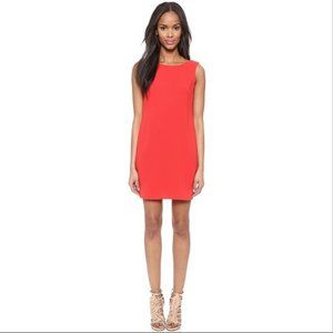 Sold- BCBGMAXAZRIA's Cowl Back Shift Dress with boat neckline- mini